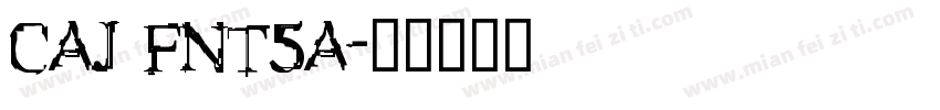 CAJ FNT5A字体转换